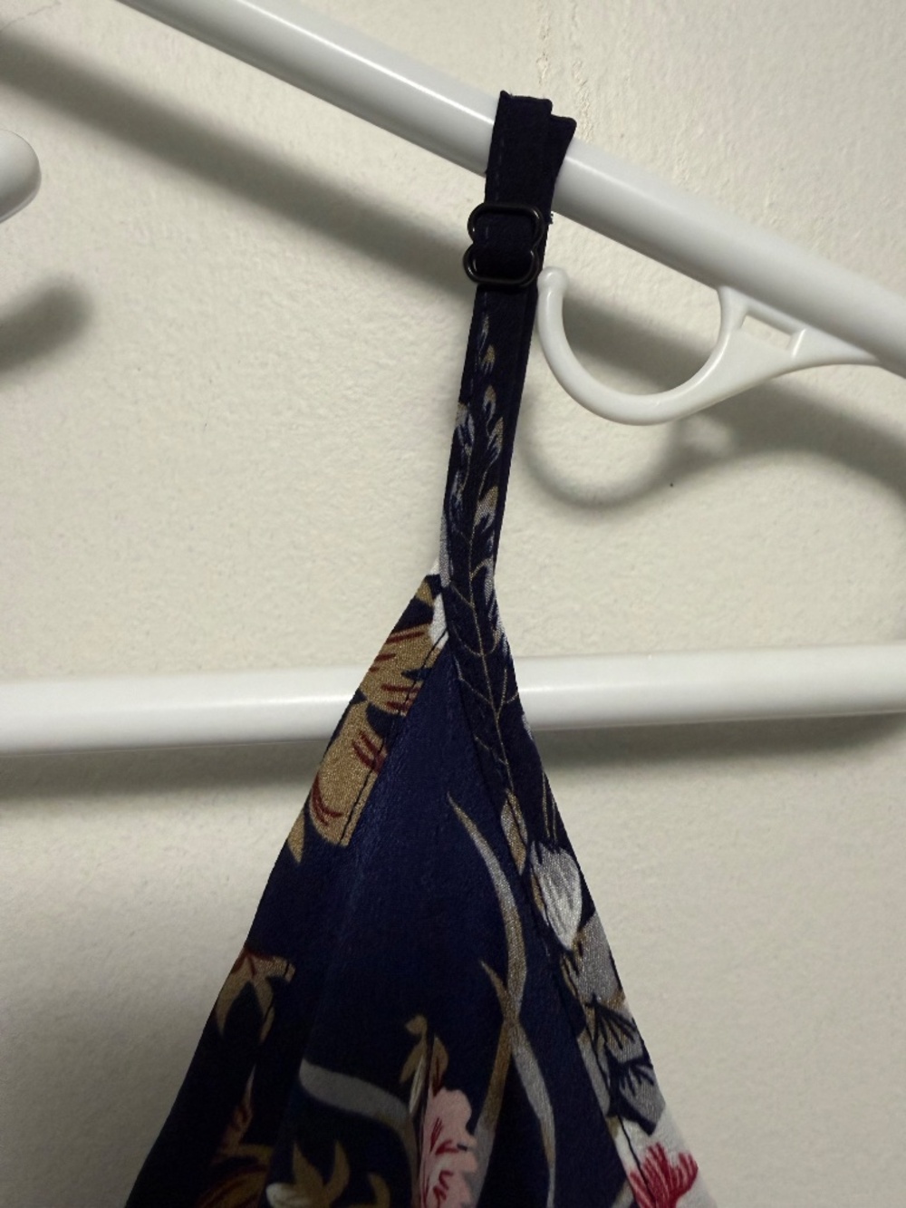 Navy Blue Floral Romper - Picture 8 of 8